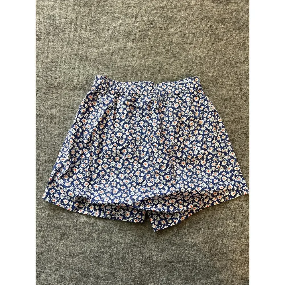 J.Crew Navy Daisy Print Boxer Shorts XS NWOT